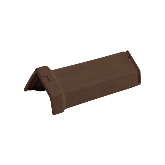 Универсальная коньковая черепица для односкатной крыши, Орехово-коричневый, ABC