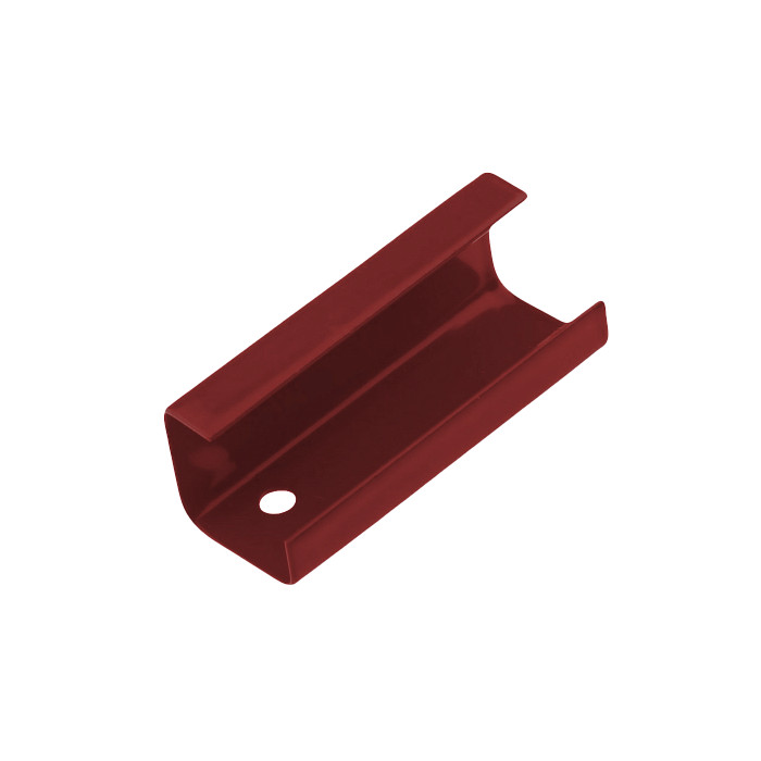 Соединительный зажим для снегозадерж. решетки, Вишневый, сталь, ФЭЗ