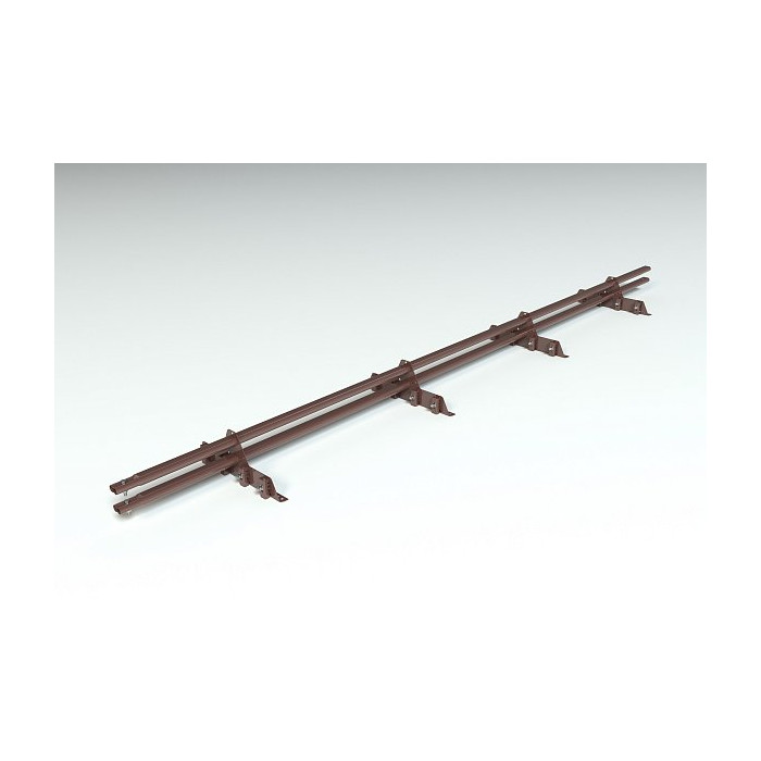 Комплект снегозадержания Prestige ZN 3м., Master для фальцевой кровли, (состав: 4 опоры, 16 зажимов, 2 трубы, комплект крепления), коричневый шоколад, Roofsystems